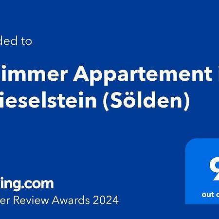 3-Zimmer Appartement In Zwieselstein Sölden Exteriér fotografie